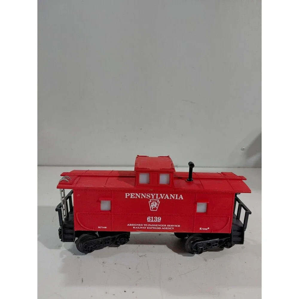 K Line K-6139 Train O Gauge Model Railroad Pennsylvania Lighted Caboose